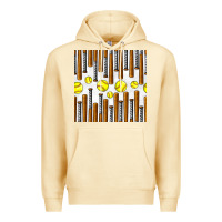 Pina Colada softball bat seamless pattern Premium Hoodie - BundleAndBundleShop