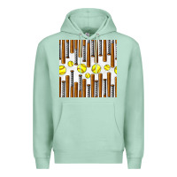 Seafoam softball bat seamless pattern Premium Hoodie - BundleAndBundleShop
