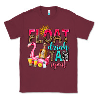 Burgundy float drink tan repeat Classic Tee - AdoDesignShop