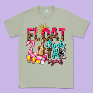 Float Drink Tan Repeat Classic Tee Designed By Adodesignshop