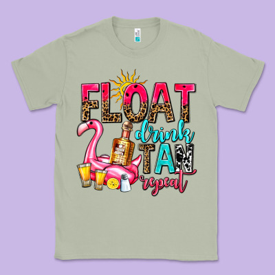 Float Drink Tan Repeat Classic Tee Designed By Adodesignshop