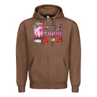 Chestnut milkshake with strawberry Zipper Hoodie - AdoDesignShop