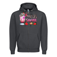 Smoke milkshake with strawberry Zipper Hoodie - AdoDesignShop