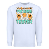 White professional patience Premium Sweatshirt - MaliasSmallBusiness