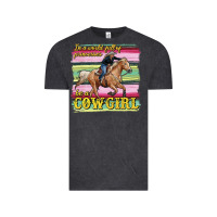 Vintage Black in a world full of princesses be a cowgirl Vintage Tee - RanaPortraitStore