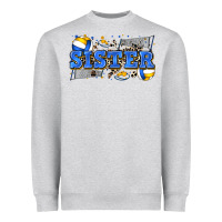 Heather Grey sister volleyball Heavyweight Sweatshirt - Zillion Design Studio