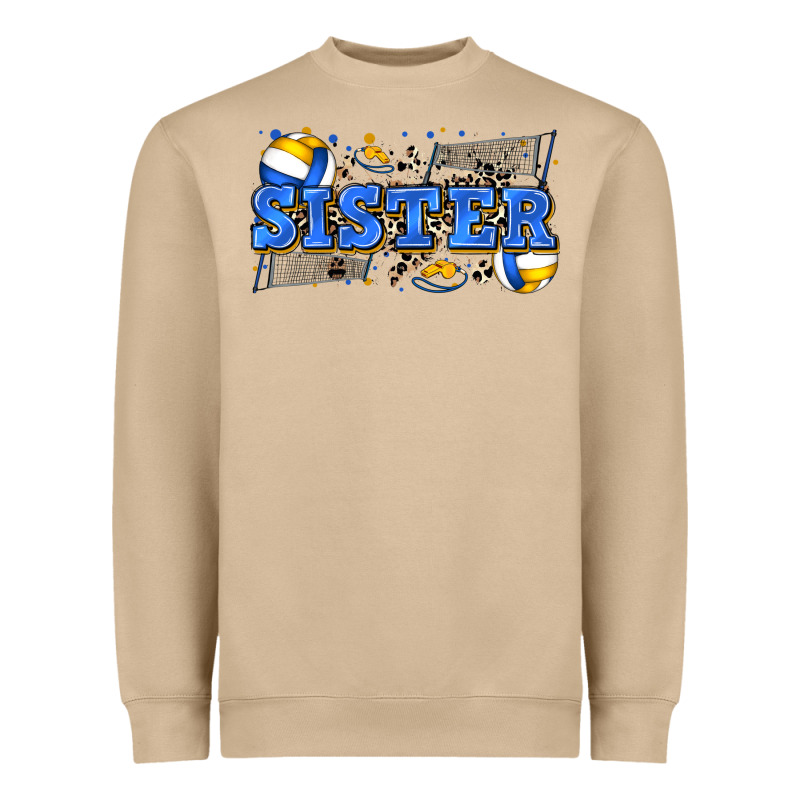 Sister Volleyball Heavyweight Sweatshirt by Zillion Design Studio | Teevron