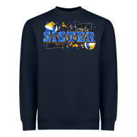 Navy sister volleyball Heavyweight Sweatshirt - Zillion Design Studio