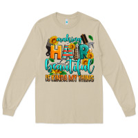 Mushroom making hair beautiful is kinda my thing Long Sleeve Tee - AdoDesignShop