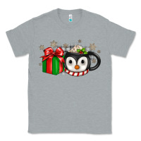 Heather Grey Christmas penguin coffee Classic Tee - JahusDesignShop