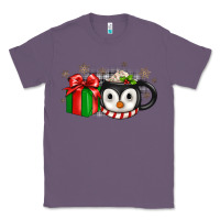 Lavender Christmas penguin coffee Classic Tee - JahusDesignShop