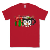 Red Christmas penguin coffee Classic Tee - JahusDesignShop