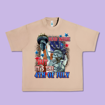 Dead Inside But It's The 4th Of July Urban Heavy Tee Designed By Cowgirlartshop