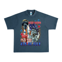 Midnight Navy Dead inside but it's the 4th of July Urban Heavy Tee - CowGirlArtShop