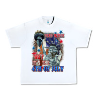 White Dead inside but it's the 4th of July Urban Heavy Tee - CowGirlArtShop