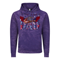 Cloud Purple American dad with cowboy Vintage Hoodie - texasbilliewilder