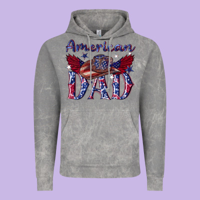 Vintage Hoodie American dad with cowboy