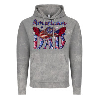 Cloud Rock American dad with cowboy Vintage Hoodie - texasbilliewilder