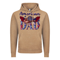 Vintage Coffee American dad with cowboy Vintage Hoodie - texasbilliewilder