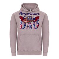 Vintage Zinc American dad with cowboy Vintage Hoodie - texasbilliewilder