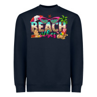 Navy beach vibes Heavyweight Sweatshirt - texasbilliewilder