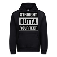 Black Straight Outta Your Text Urban Hoodie - Bettercallsaul
