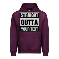 Mauve Wine Straight Outta Your Text Urban Hoodie - Bettercallsaul