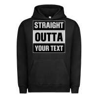 Pigment Black Straight Outta Your Text Urban Hoodie - Bettercallsaul