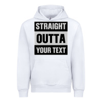 White Straight Outta Your Text Urban Hoodie - Bettercallsaul