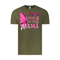 Vintage Olive I Wear Pink For My Mama with Butterfly Vintage Tee - texasbilliewilder