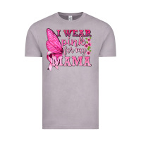 Vintage Zinc I Wear Pink For My Mama with Butterfly Vintage Tee - texasbilliewilder