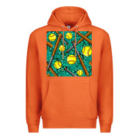 Carrot softball bat with leopard and glitter seamless pattern Premium Hoodie - BundleAndBundleShop