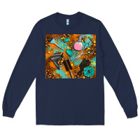 Navy hair tech Long Sleeve Tee - AdoDesignShop