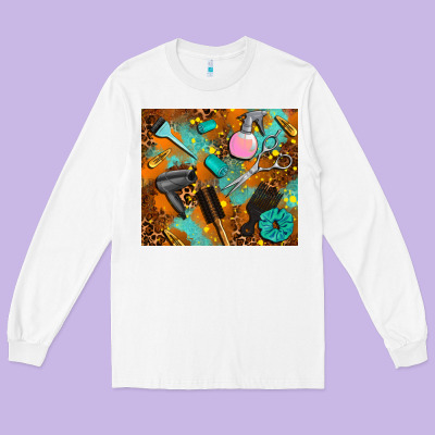 Hair Tech Long Sleeve Tee Designed By Adodesignshop