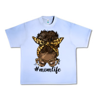 Grape Ice afro messy bun mom life Urban Heavy Tee - HRA Design Shop