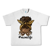 Lunar Rock afro messy bun mom life Urban Heavy Tee - HRA Design Shop