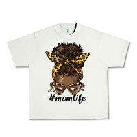 Pistachio afro messy bun mom life Urban Heavy Tee - HRA Design Shop