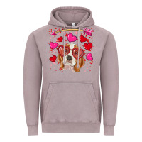 Vintage Zinc valentine's day  beagle Vintage Hoodie - RanaPortraitStore