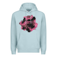 Blue Mist valentine's day patches Premium Hoodie - AdoDesignShop