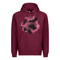 Burgundy valentine's day patches Premium Hoodie - AdoDesignShop