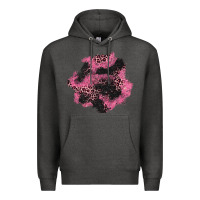 Charcoal Heather valentine's day patches Premium Hoodie - AdoDesignShop