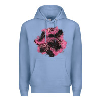 Colony Blue valentine's day patches Premium Hoodie - AdoDesignShop