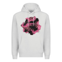 Dove Grey valentine's day patches Premium Hoodie - AdoDesignShop