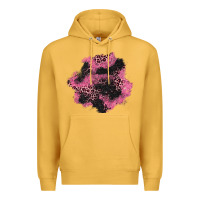 Mustard valentine's day patches Premium Hoodie - AdoDesignShop