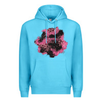 Ocean Blue valentine's day patches Premium Hoodie - AdoDesignShop
