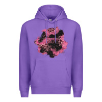 Purple valentine's day patches Premium Hoodie - AdoDesignShop