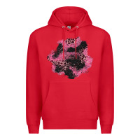 Red valentine's day patches Premium Hoodie - AdoDesignShop