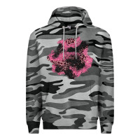 Slate Camo valentine's day patches Premium Hoodie - AdoDesignShop