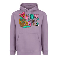 Lavender cow girl western boots Heavyweight Hoodie - MaliasSmallBusiness