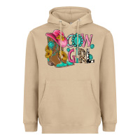 Mushroom cow girl western boots Heavyweight Hoodie - MaliasSmallBusiness